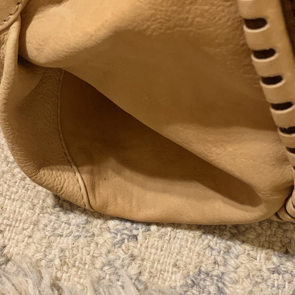 Slouchy Leather Satchel with Southwest Details - Picture 13 of 14